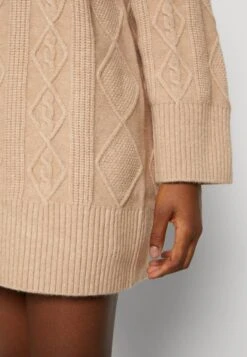 Even&Odd Perkin Ausschnitt Mini Strickkleid - Robe Pull - Tan -Femelle Vêtements Boutique 1c2791008dc3482786da4837dbbd82c9