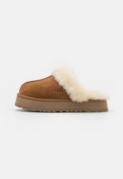 Ugg Disquette - Chaussons - Chestnut -Femelle Vêtements Boutique 42a2acb95da241bc8fb872858707ea5a