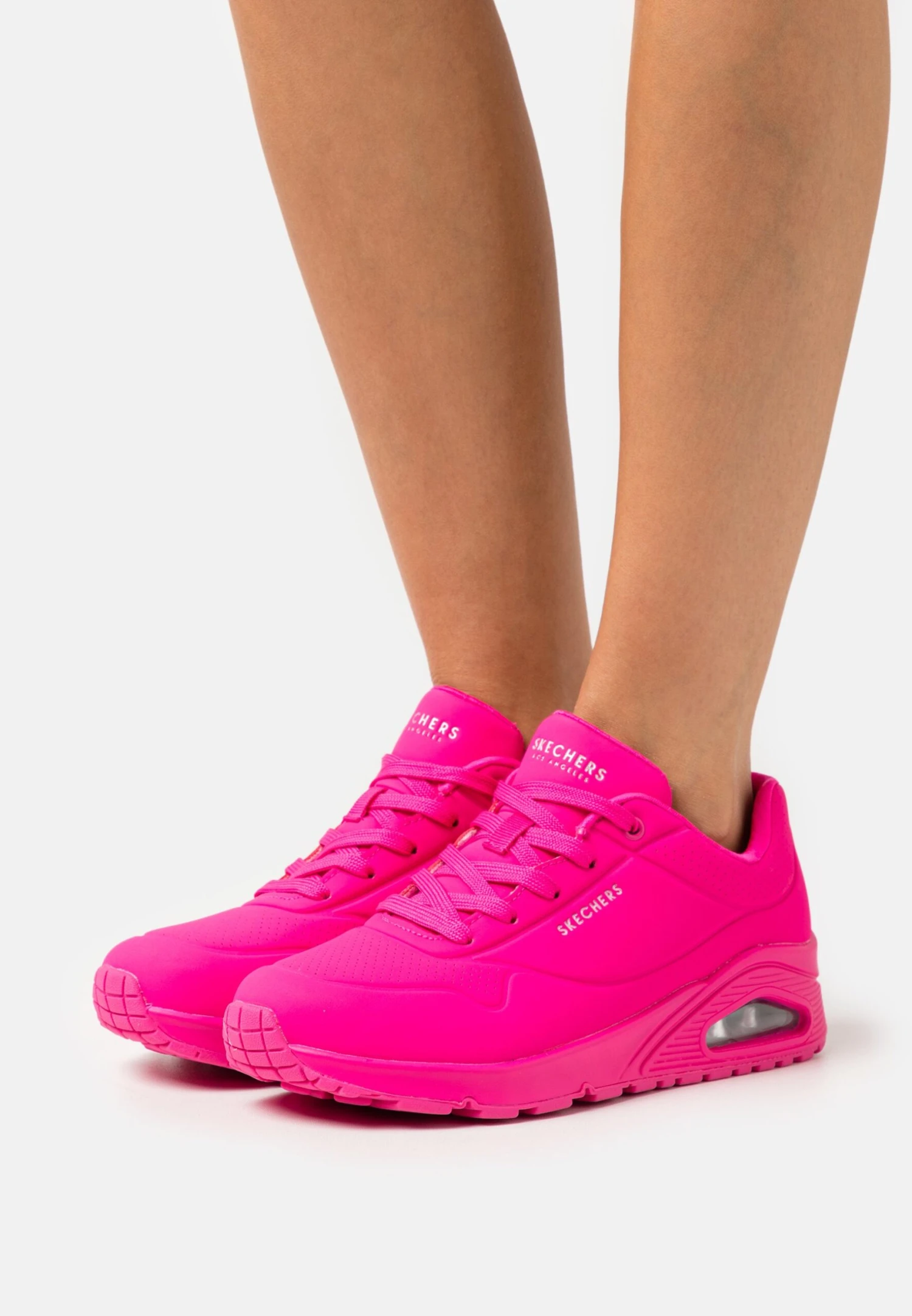 Uno - Baskets Basses - Hot Pink Durabuck 1 Uno - Baskets Basses - Hot Pink Durabuck