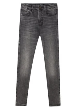 Stradivarius Mit Hohem Bund - Jean Slim - Dark Grey -Femelle Vêtements Boutique 54c20d0c8ac64d3ea253da8cfef7c6ce