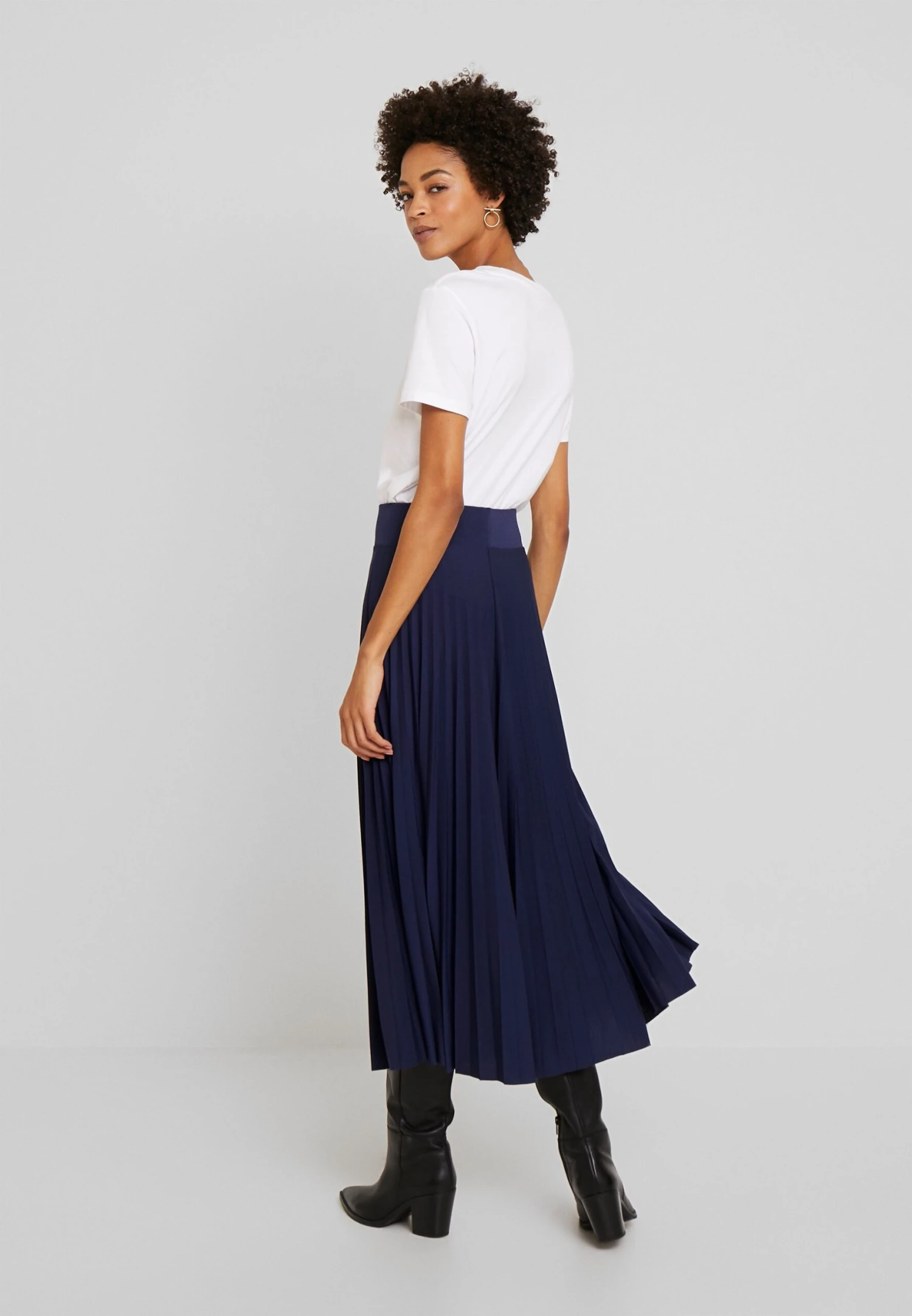Anna Field Plisse A-Line Midi Skirt - Jupe Trapèze - Maritime Blue 3 Anna Field Plisse A-Line Midi Skirt - Jupe Trapèze - Maritime Blue – Image 3
