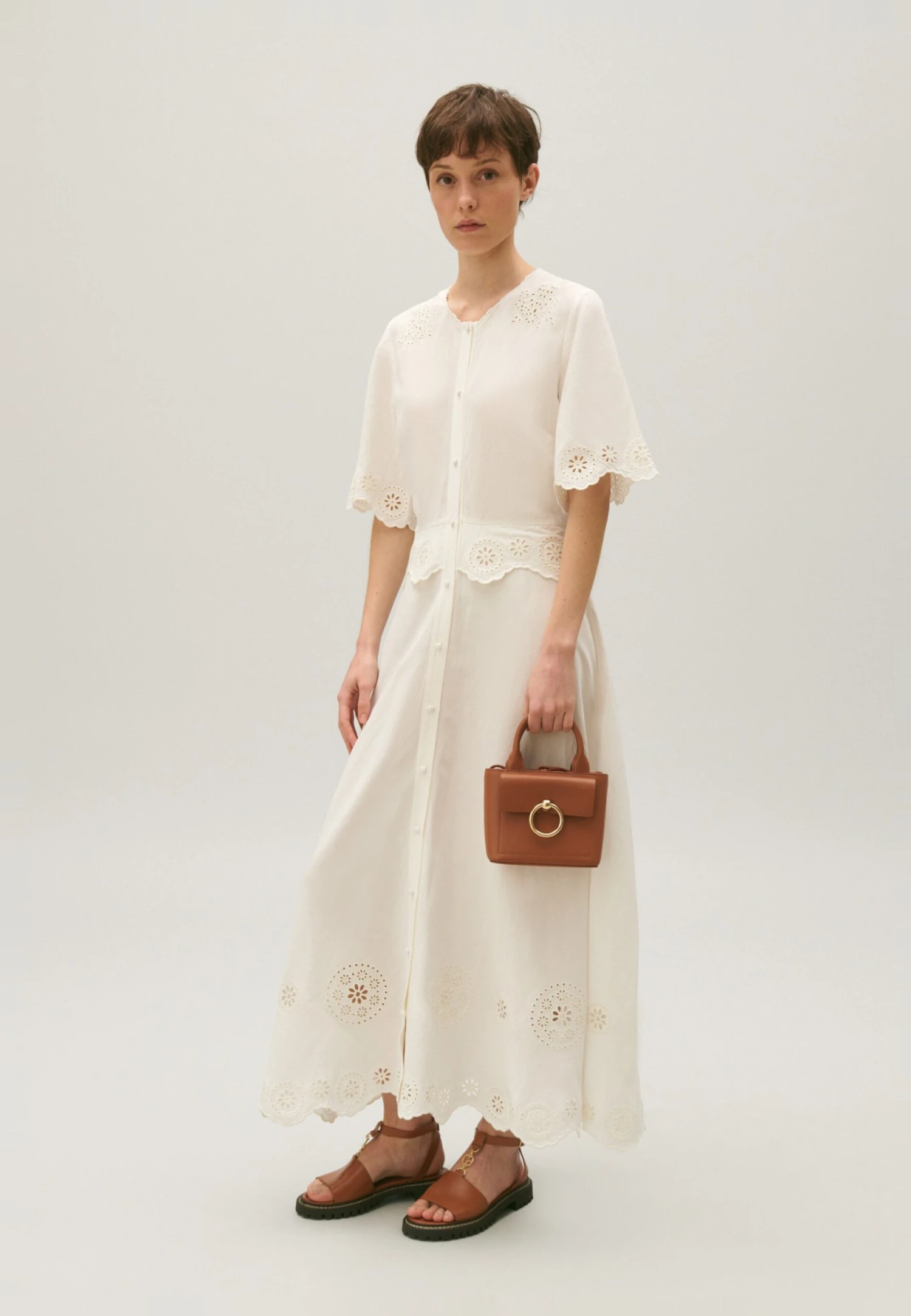 CLAUDIE PIERLOT Radeau - Robe Longue - Ecru 2 CLAUDIE PIERLOT Radeau - Robe Longue - Ecru – Image 2