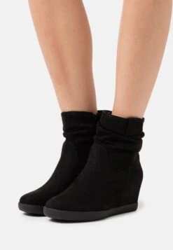 Anna Field Winter Boot - Bottines Compensées - Black