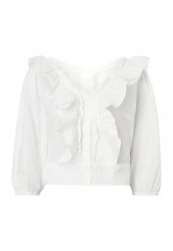 Wrangler Western Frill - Blouse - Worn White -Femelle Vêtements Boutique 6aae00dd52124e2fa9d8840fd4ab1352
