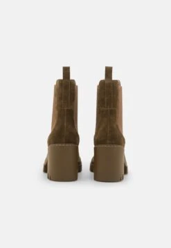 Pier One Leather - Bottines À Talons Hauts - Khaki -Femelle Vêtements Boutique 82e4380308ac44f19d33d6cff9f92202