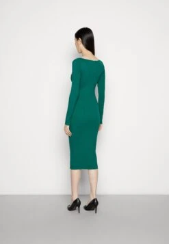 Anna Field V Ausschnitt Bodycon Midi Strickkleid - Robe Fourreau - Green -Femelle Vêtements Boutique 86498fc4944c4db0b34bd9ac985567e6