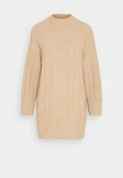 Even&Odd Perkin Ausschnitt Mini Strickkleid - Robe Pull - Tan -Femelle Vêtements Boutique 9608bdd0d6744137b9e43bb7b918d0ee