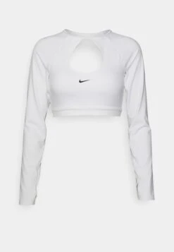 Nike Performance Bra Crop - T-Shirt À Manches Longues - White/Black -Femelle Vêtements Boutique 9b01c8f927554c288b966f250c8bebc9