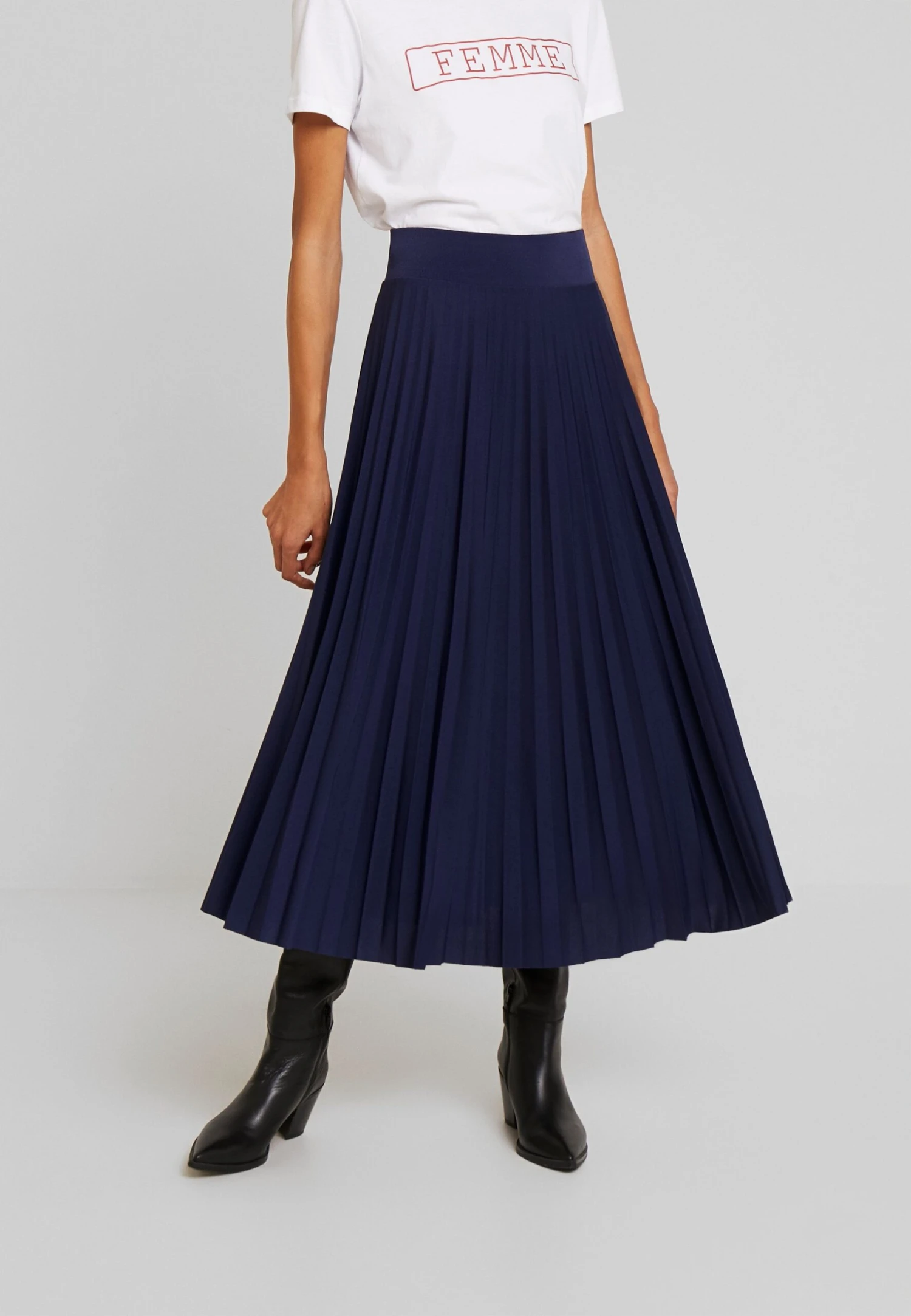Anna Field Plisse A-Line Midi Skirt - Jupe Trapèze - Maritime Blue 1 Anna Field Plisse A-Line Midi Skirt - Jupe Trapèze - Maritime Blue