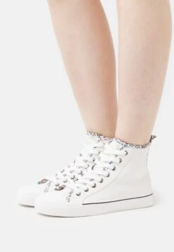 Anna Field Baskets Montantes - White/Multi-Coloured