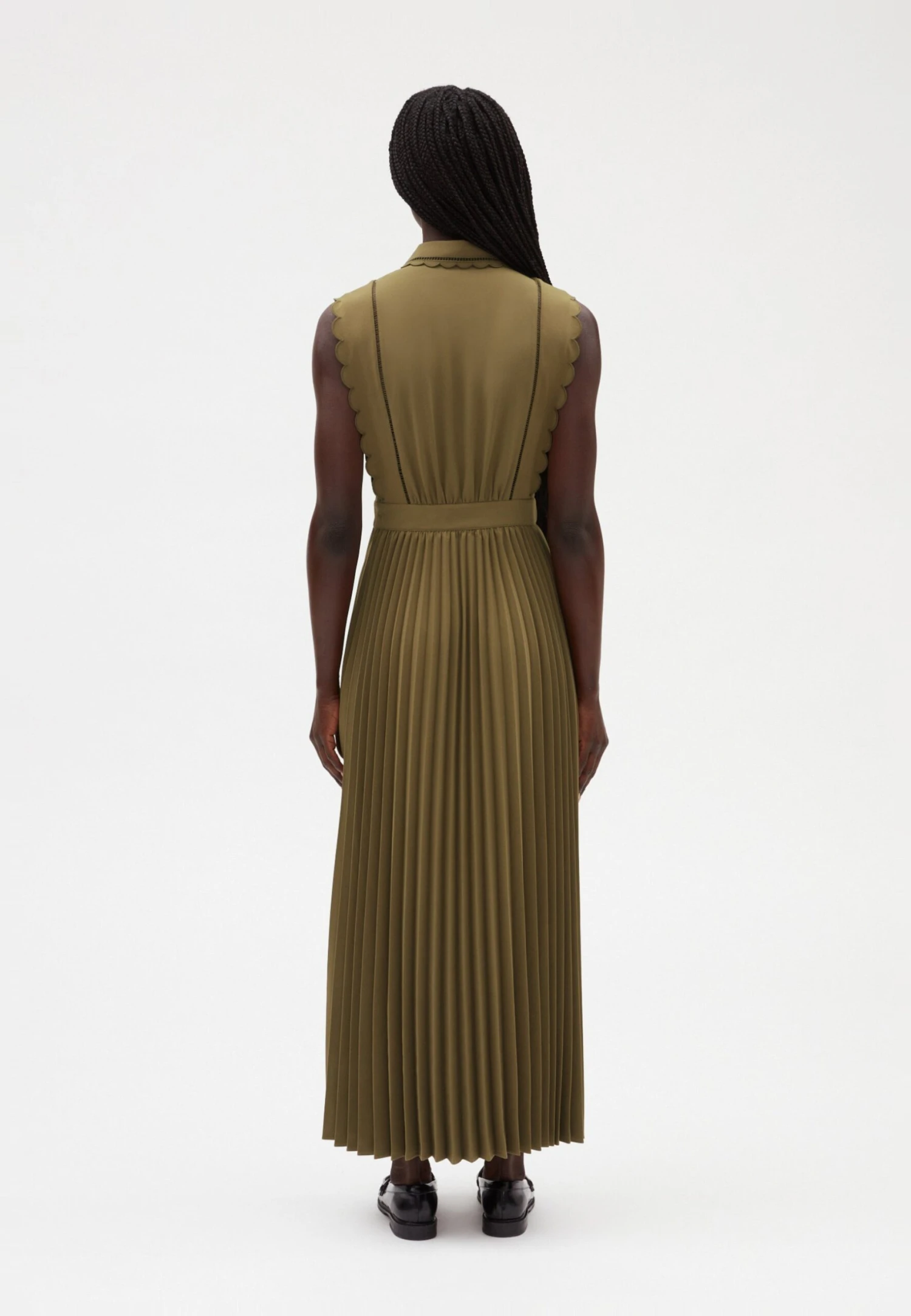 CLAUDIE PIERLOT Respect - Robe Chemise - Lichen 3 CLAUDIE PIERLOT Respect - Robe Chemise - Lichen – Image 3