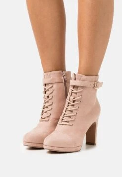Bottines À Lacets - Light Pink