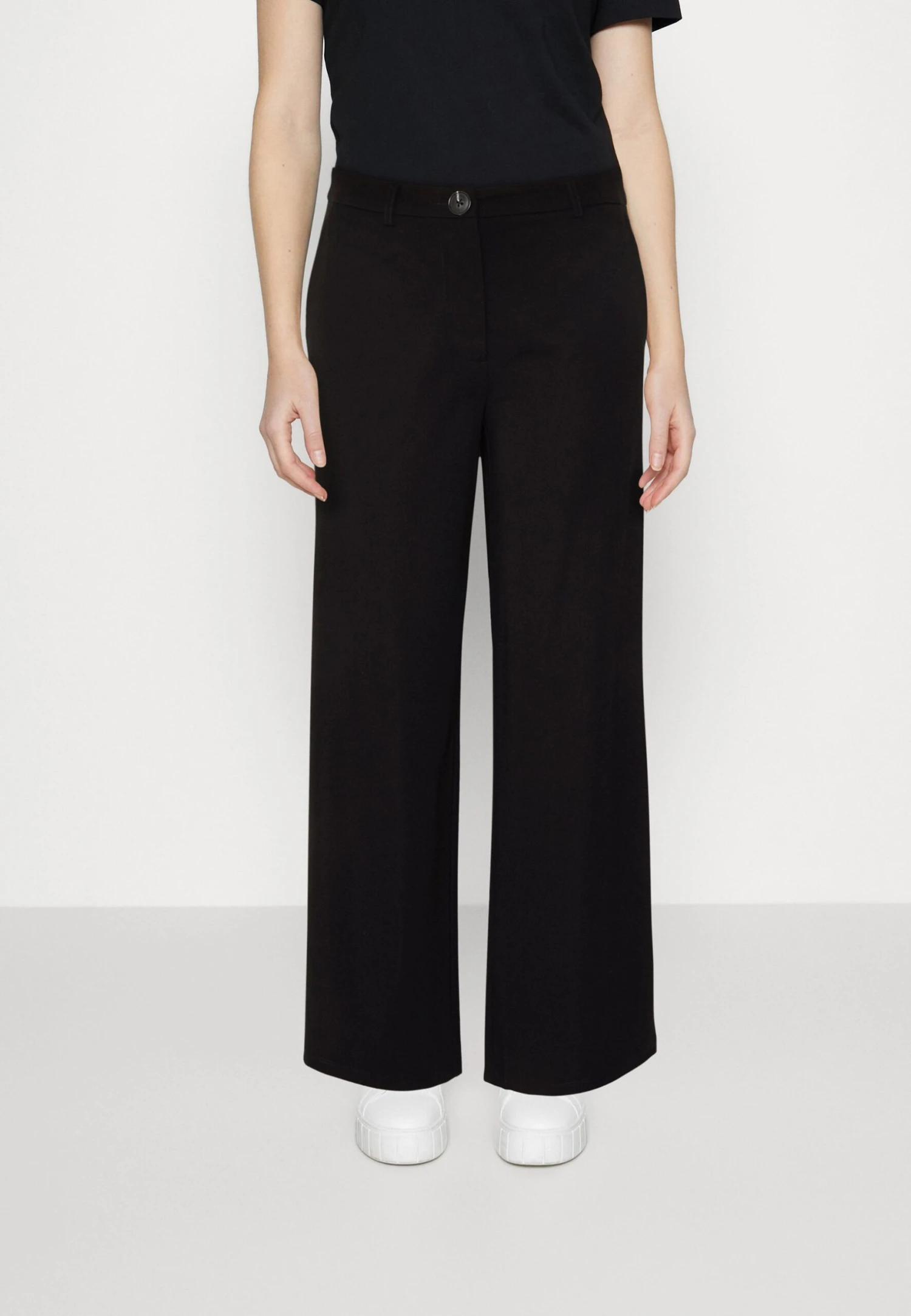 Even&Odd Tailored Wide Leg Culotte - Pantalon Classique - Black 1 Even&Odd Tailored Wide Leg Culotte - Pantalon Classique - Black