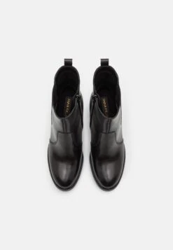 Leather - Bottines À Talons Hauts - Black -Femelle Vêtements Boutique b1903eae4a1a4e83be7f36b2465f02f2