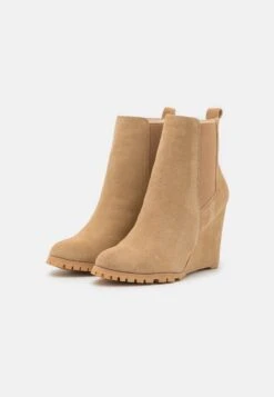 Anna Field Leather Winter Boot - Bottines À Talons Hauts - Beige -Femelle Vêtements Boutique b2fb6d53f58b49a59422c079a7a9f598
