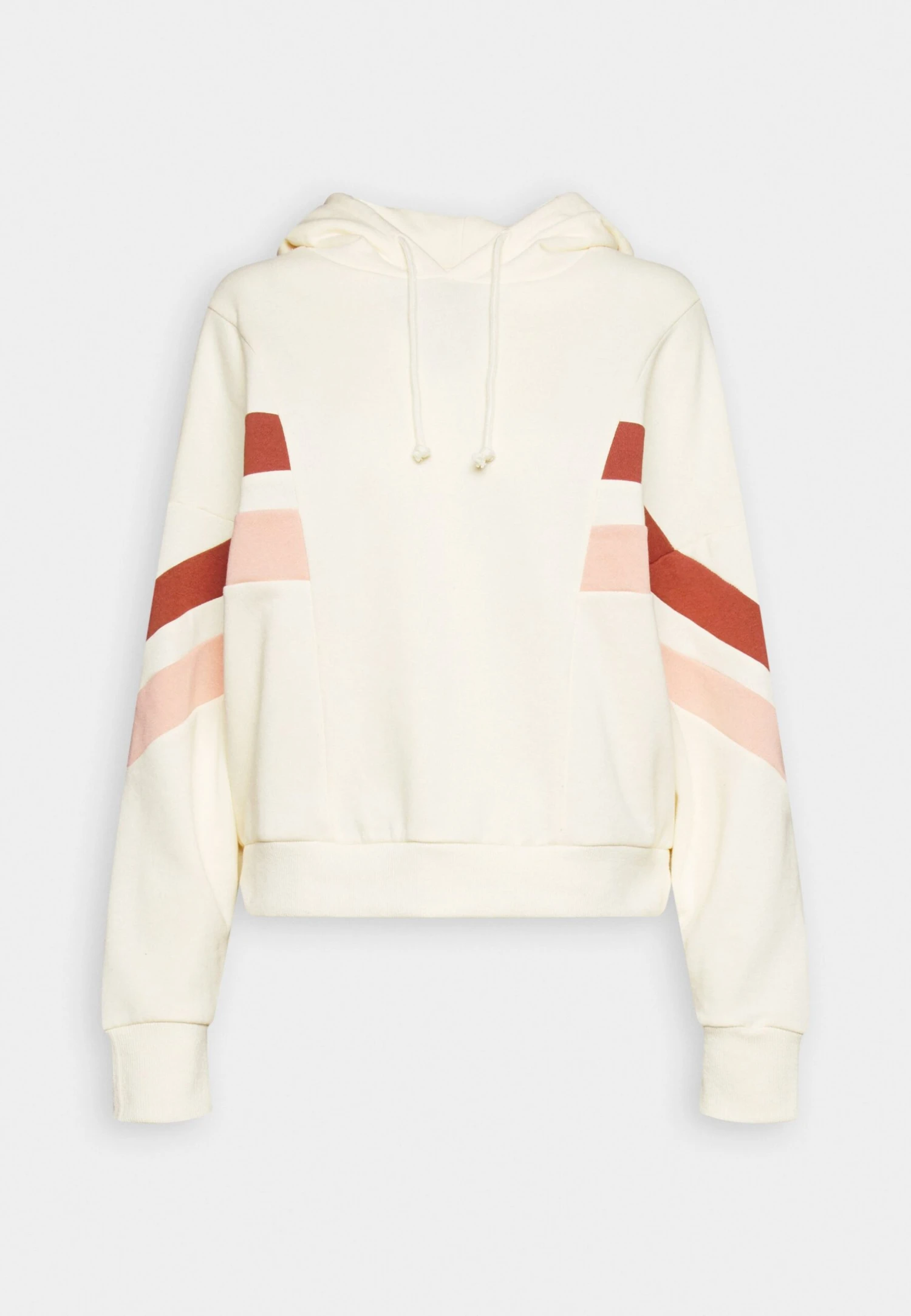 Even&Odd Sweatshirt - White/Brown/Pink 1 Even&Odd Sweatshirt - White/Brown/Pink