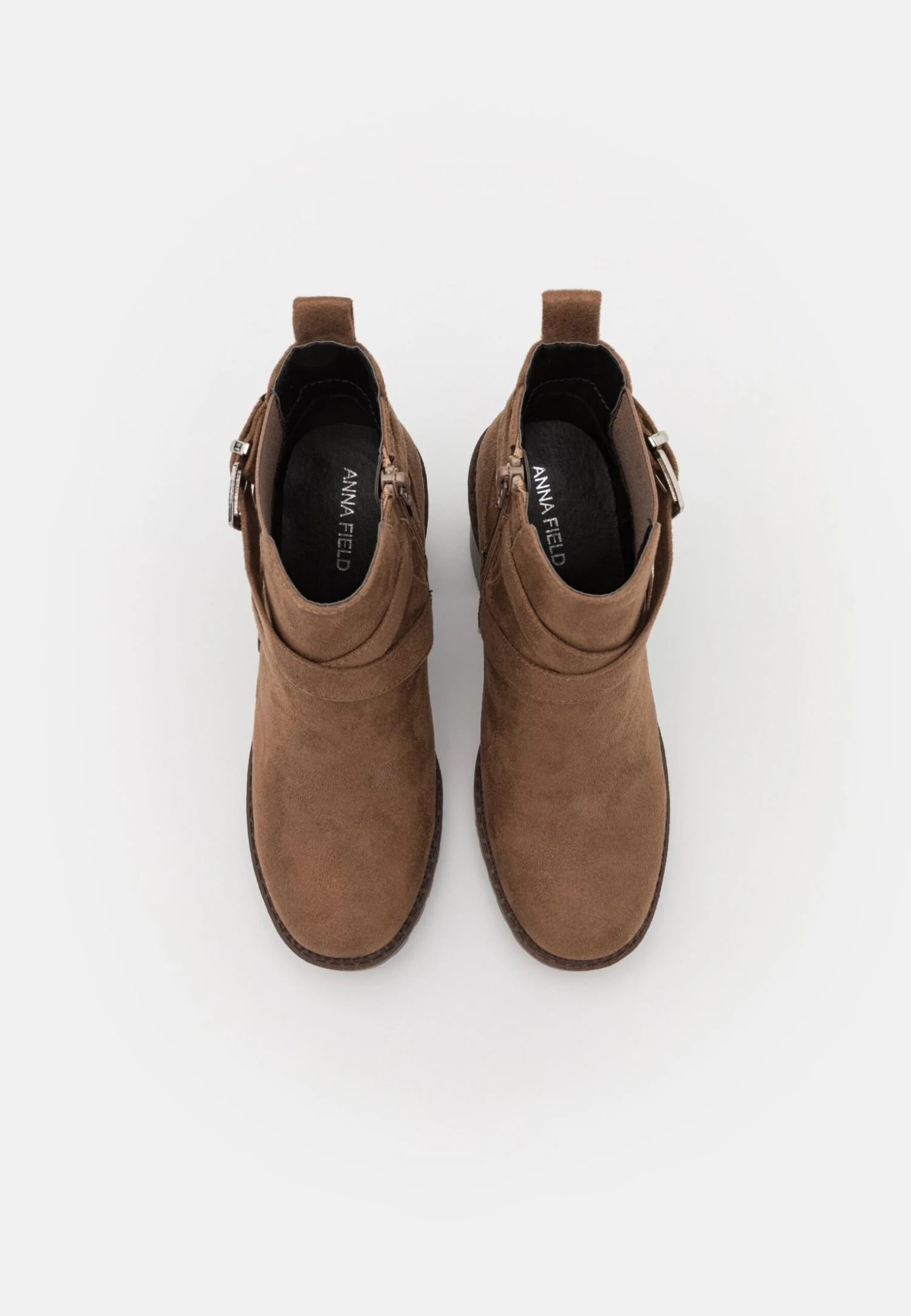 Bottines À Talons Hauts - Taupe 6 Bottines À Talons Hauts - Taupe – Image 6