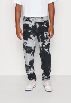 YOURTURN Unisex Moonwash Unisex - Jean Boyfriend - Black