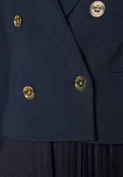 MICHAEL Michael Kors Fitted Db Crop Blazer - Blazer - Midnightblue -Femelle Vêtements Boutique cae72499e11547409a30fb08be6a89ba