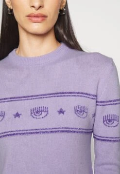 Chiara Ferragni Maxilogo Dress - Robe Pull - Purple 11 Chiara Ferragni Maxilogo Dress - Robe Pull - Purple -Femelle Vêtements Boutique cefd031decf94469b473e48010720534