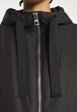 Marc O'Polo Coat Long Padded Fixed Hood Zipper Drawstring Waist - Parka - Black -Femelle Vêtements Boutique d08c87cd32194e8db62dd36b12898032