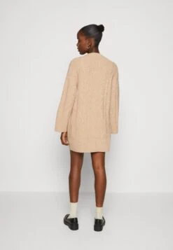 Even&Odd Perkin Ausschnitt Mini Strickkleid - Robe Pull - Tan -Femelle Vêtements Boutique de1933a895cc4f7a98c1f7892fea1b1a