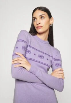 Chiara Ferragni Maxilogo Dress - Robe Pull - Purple 10 Chiara Ferragni Maxilogo Dress - Robe Pull - Purple -Femelle Vêtements Boutique eed8b36506e746eb87e3933bb4cc972d