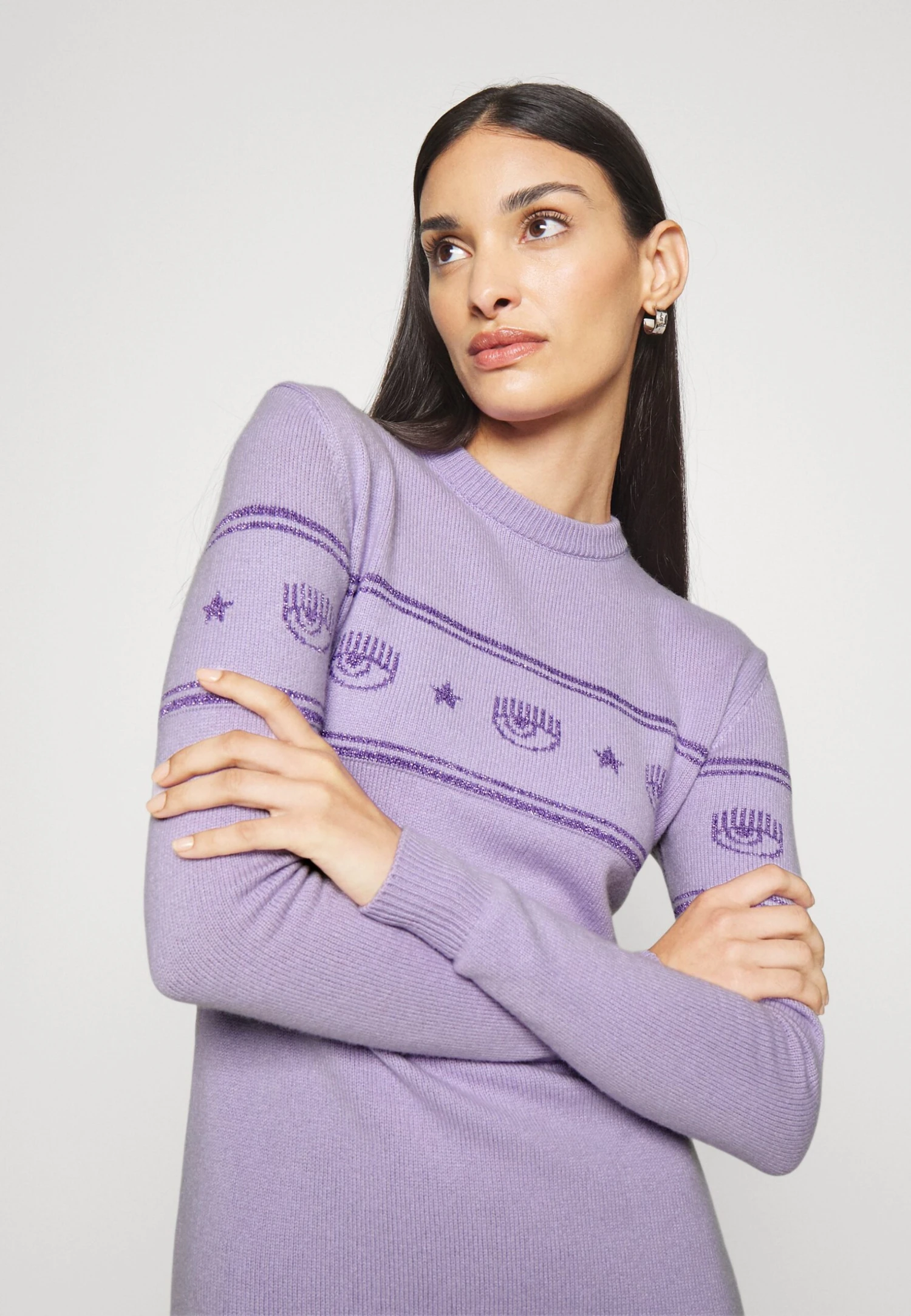 Chiara Ferragni Maxilogo Dress - Robe Pull - Purple 4 Chiara Ferragni Maxilogo Dress - Robe Pull - Purple – Image 4