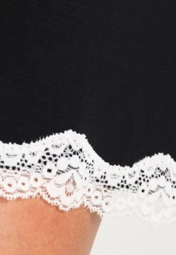 Anna Field Heidi Long Sleeves Viscose Nightdress - Chemise De Nuit / Nuisette - Black -Femelle Vêtements Boutique f833b7133ba747e99510b29e29947484